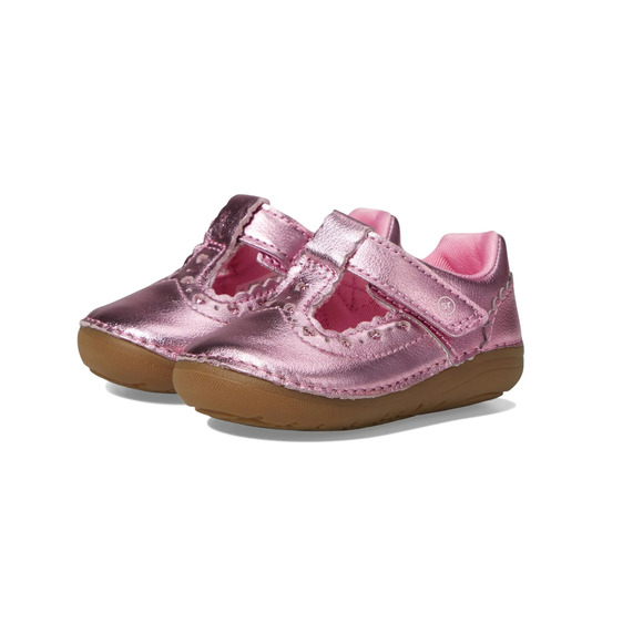 Stride Rite Girls Adira Flat Size 6 Wide Pink Fuchsia Toddler Shoe Mary Jane NIB - Picture 1 of 11